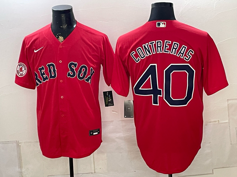 2026 Men Boston Red Sox #40 Contreras red Nike MLB Jersey 0826001->boston red sox->MLB Jersey